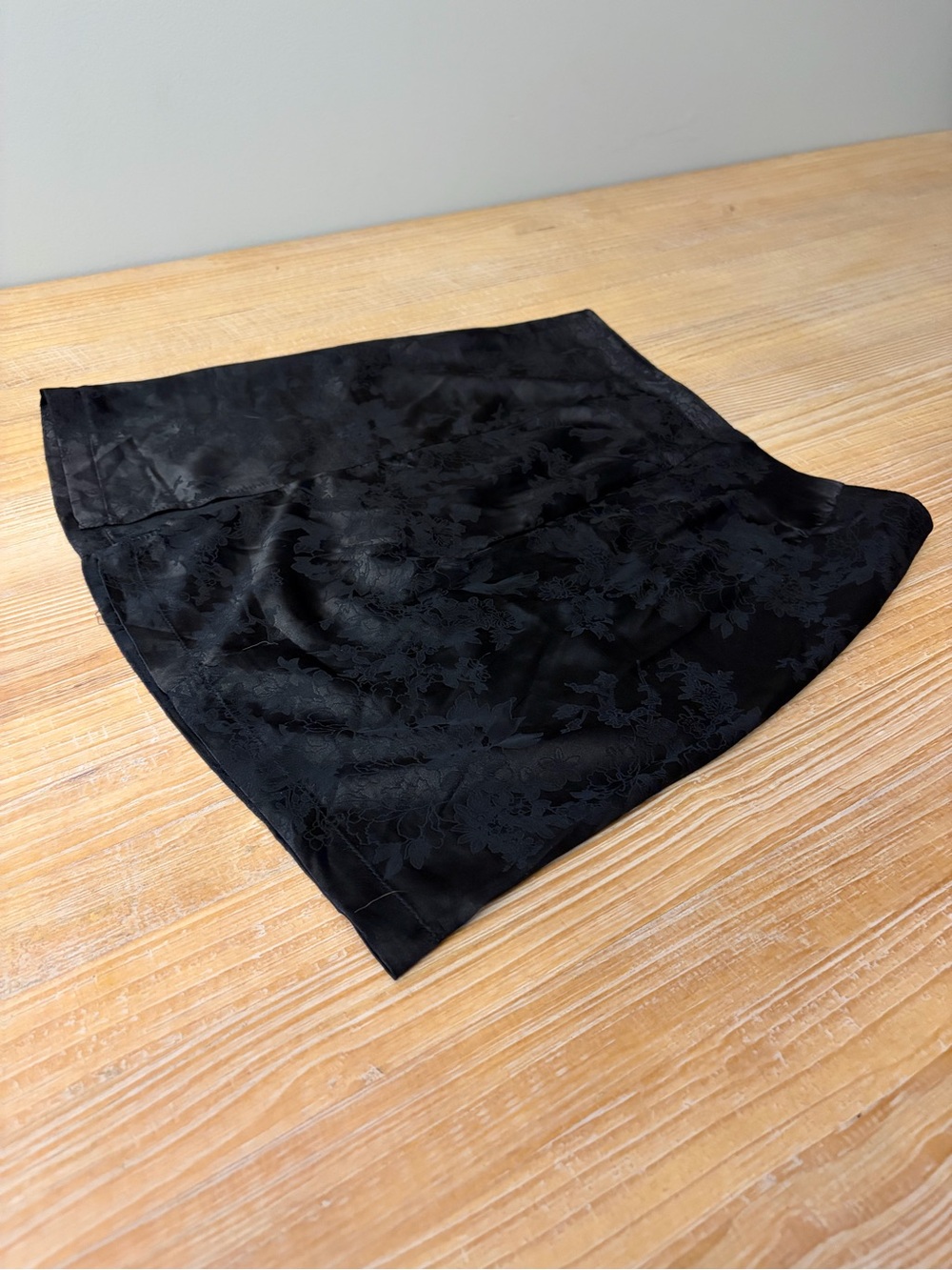 Black Mini Skirt Size Medium With Slit